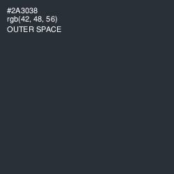 #2A3038 - Outer Space Color Image